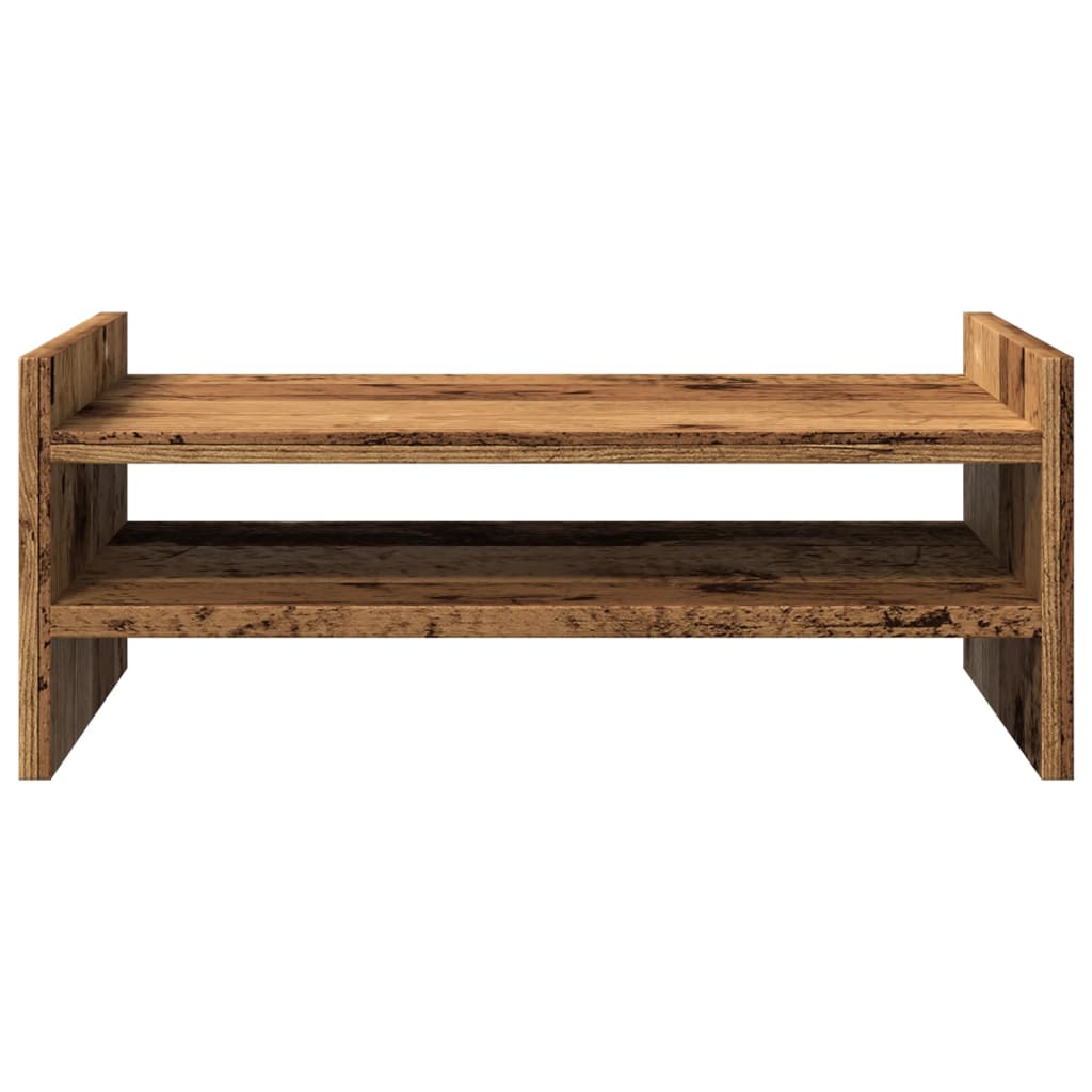 vidaXL Support de moniteur vieux bois 50x27x20 cm bois d'ingénierie