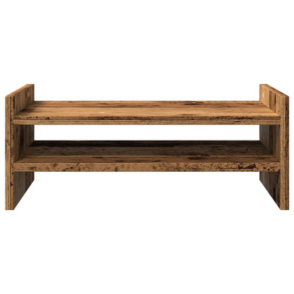 vidaXL Support de moniteur vieux bois 50x27x20 cm bois d'ingénierie