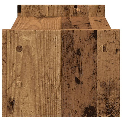vidaXL Support de moniteur vieux bois 50x27x20 cm bois d'ingénierie