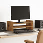 vidaXL Support de moniteur vieux bois 50x27x20 cm bois d'ingénierie