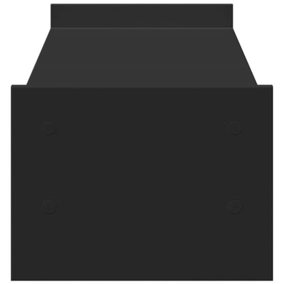 vidaXL Support de moniteur noir 100x27x20 cm bois d'ingénierie