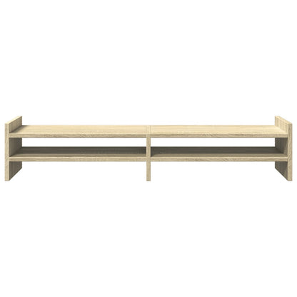 vidaXL Support de moniteur chêne sonoma 100x27x20 cm bois d'ingénierie