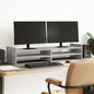 vidaXL Support de moniteur gris béton 100x27x20 cm bois d'ingénierie