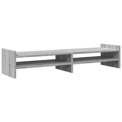 vidaXL Support de moniteur sonoma gris 100x27x20 cm bois d'ingénierie
