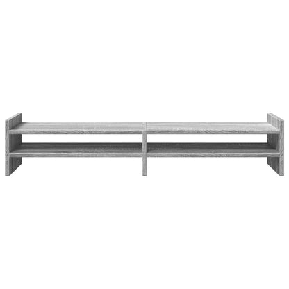 vidaXL Support de moniteur sonoma gris 100x27x20 cm bois d'ingénierie