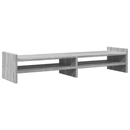 vidaXL Support de moniteur sonoma gris 100x27x20 cm bois d'ingénierie