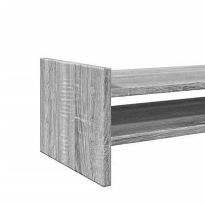 vidaXL Support de moniteur sonoma gris 100x27x20 cm bois d'ingénierie