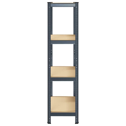 vidaXL Étagère de rangement 4 niveaux Anthracite Acier bois ingénierie