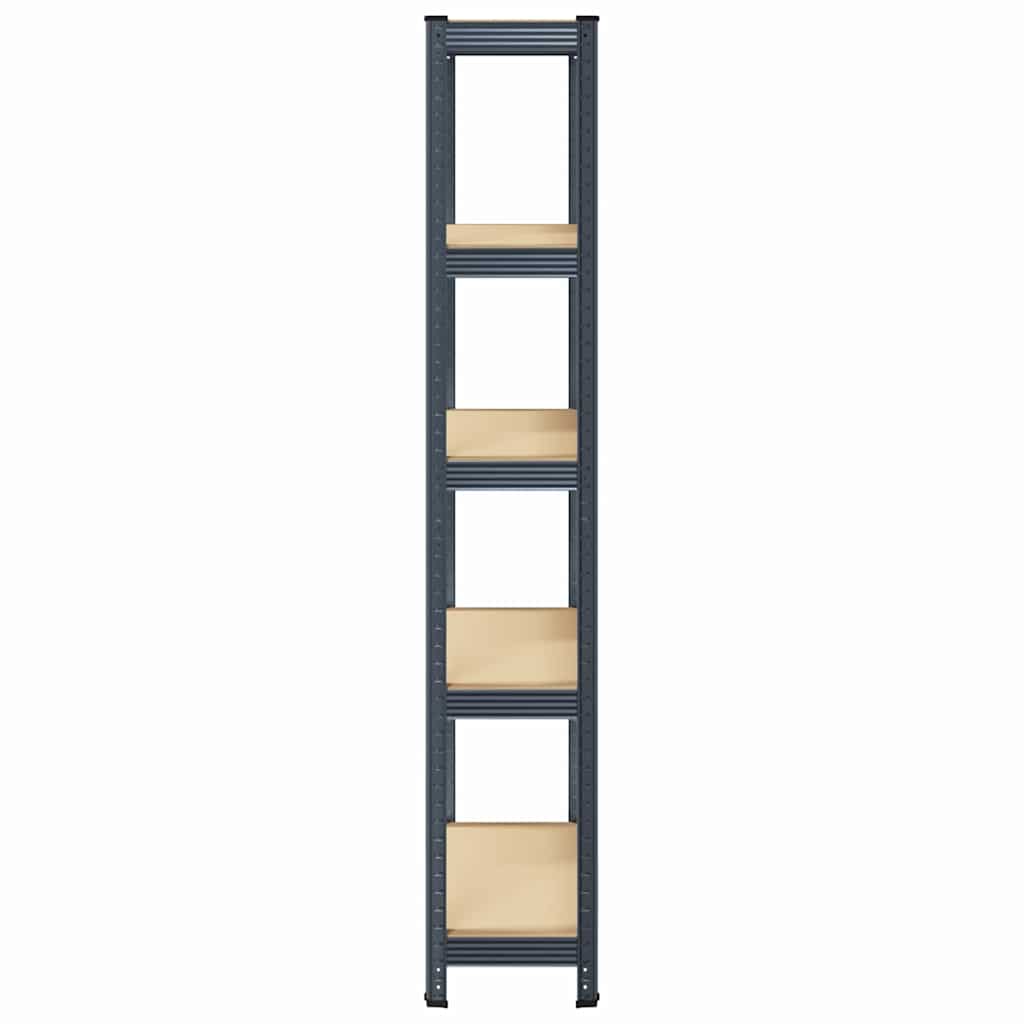 vidaXL Étagère de rangement 5 niveaux Anthracite Acier bois ingénierie