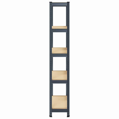 vidaXL Étagère de rangement 5 niveaux Anthracite Acier bois ingénierie