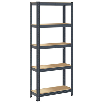 vidaXL Étagère de rangement 5 niveaux Anthracite Acier bois ingénierie