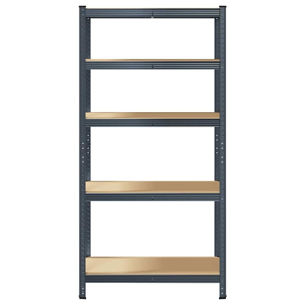 vidaXL Étagère de rangement 5 niveaux Anthracite Acier bois ingénierie