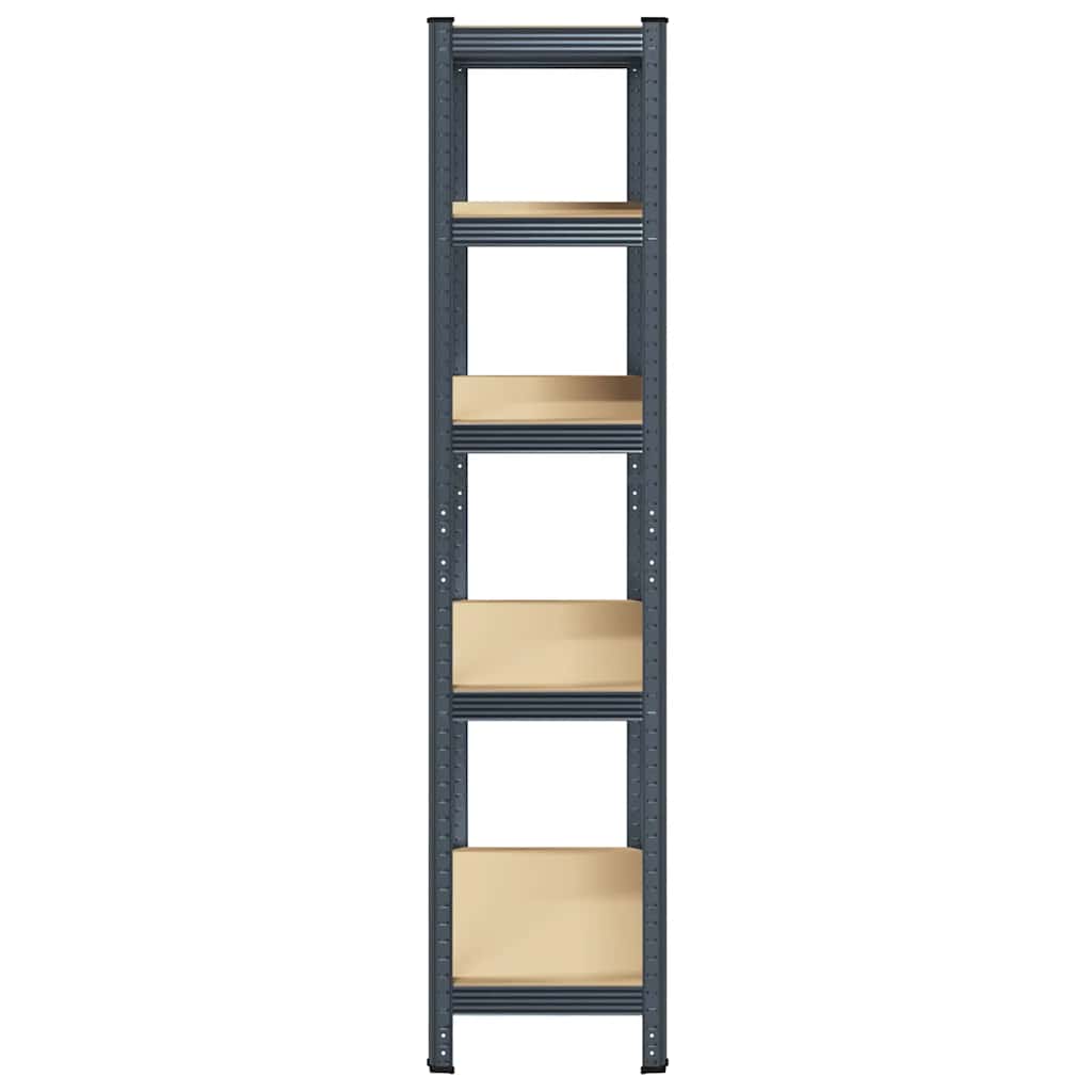 vidaXL Étagère de rangement 5 niveaux Anthracite Acier bois ingénierie