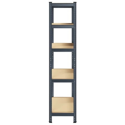 vidaXL Étagère de rangement 5 niveaux Anthracite Acier bois ingénierie