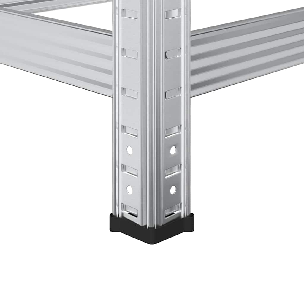 vidaXL Étagère à pneus à 3 niveaux argent 110x40x200 cm acier