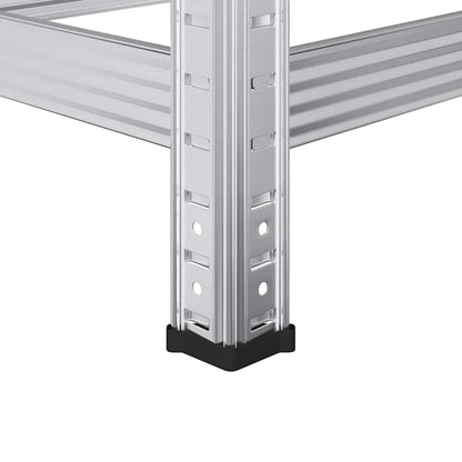 vidaXL Étagère à pneus à 3 niveaux argent 110x40x200 cm acier