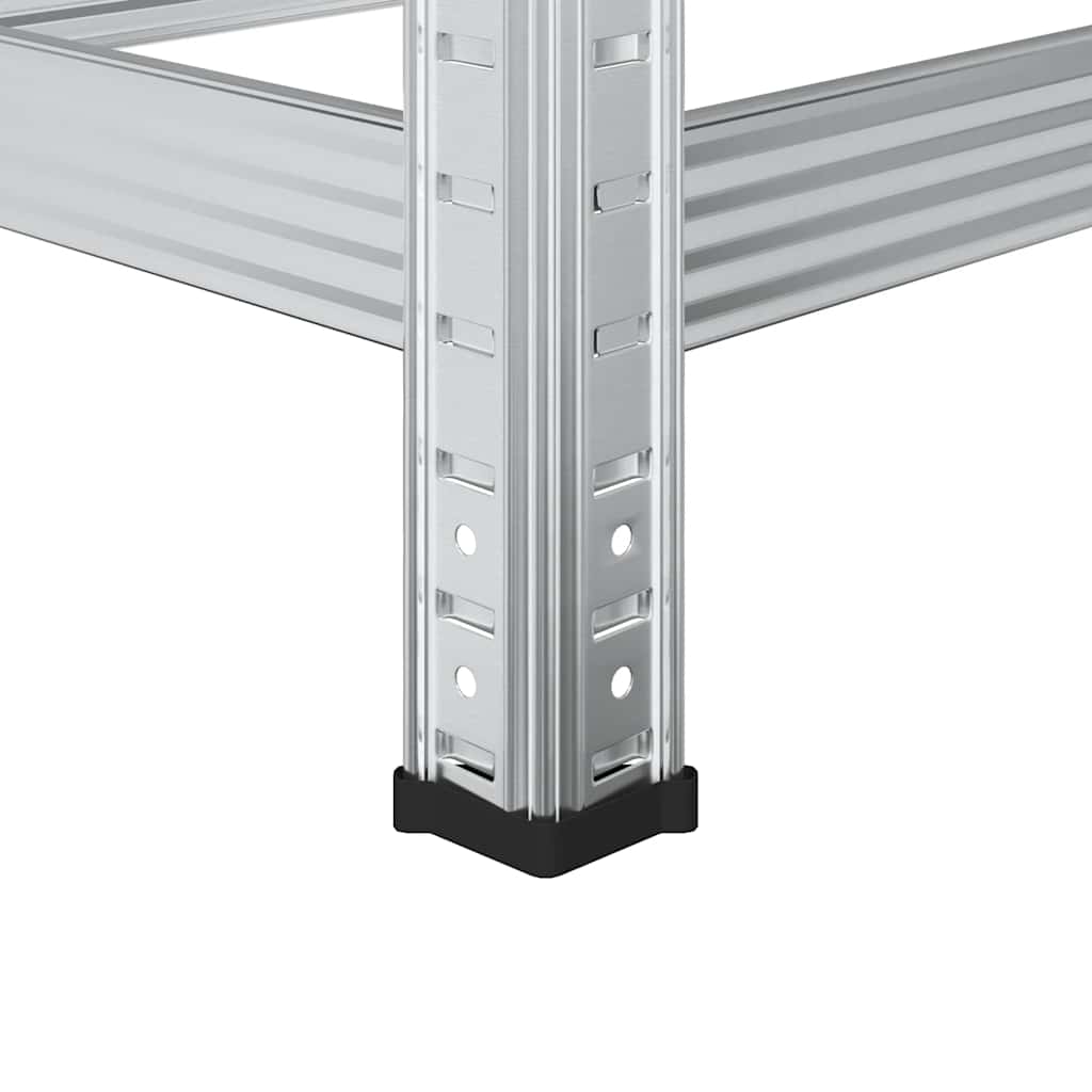 vidaXL Étagère à pneus à 3 niveaux 2 pcs argenté 110x40x200 cm acier