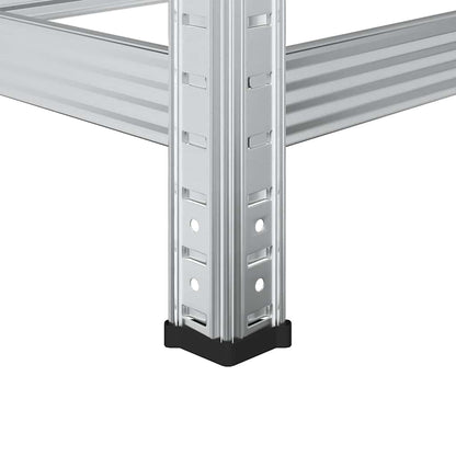 vidaXL Étagère à pneus à 3 niveaux 2 pcs argenté 110x40x200 cm acier