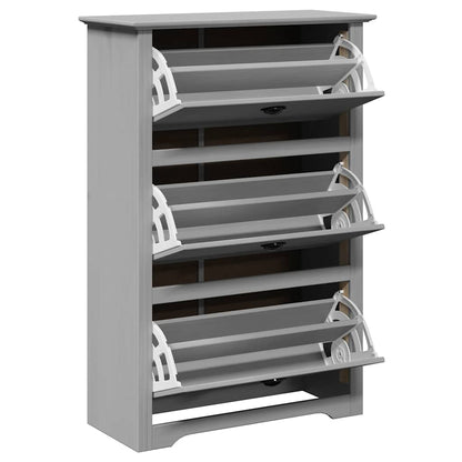 VidaXL Étagère à chaussures BODO gris 80x35x118 cm