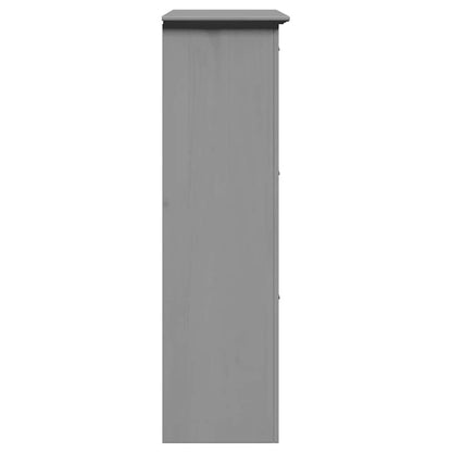 VidaXL Étagère à chaussures BODO gris 80x35x118 cm