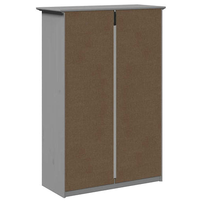 VidaXL Étagère à chaussures BODO gris 80x35x118 cm