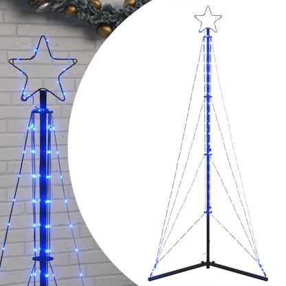 vidaXL Guirlande de sapin de Noël 363 LED bleu 182 cm