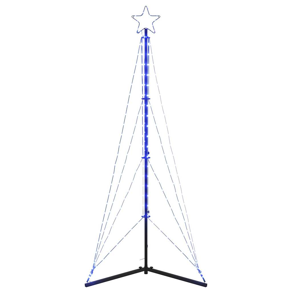 vidaXL Guirlande de sapin de Noël 363 LED bleu 182 cm