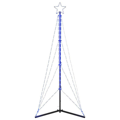 vidaXL Guirlande de sapin de Noël 363 LED bleu 182 cm