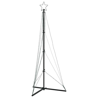 vidaXL Guirlande de sapin de Noël 363 LED bleu 182 cm