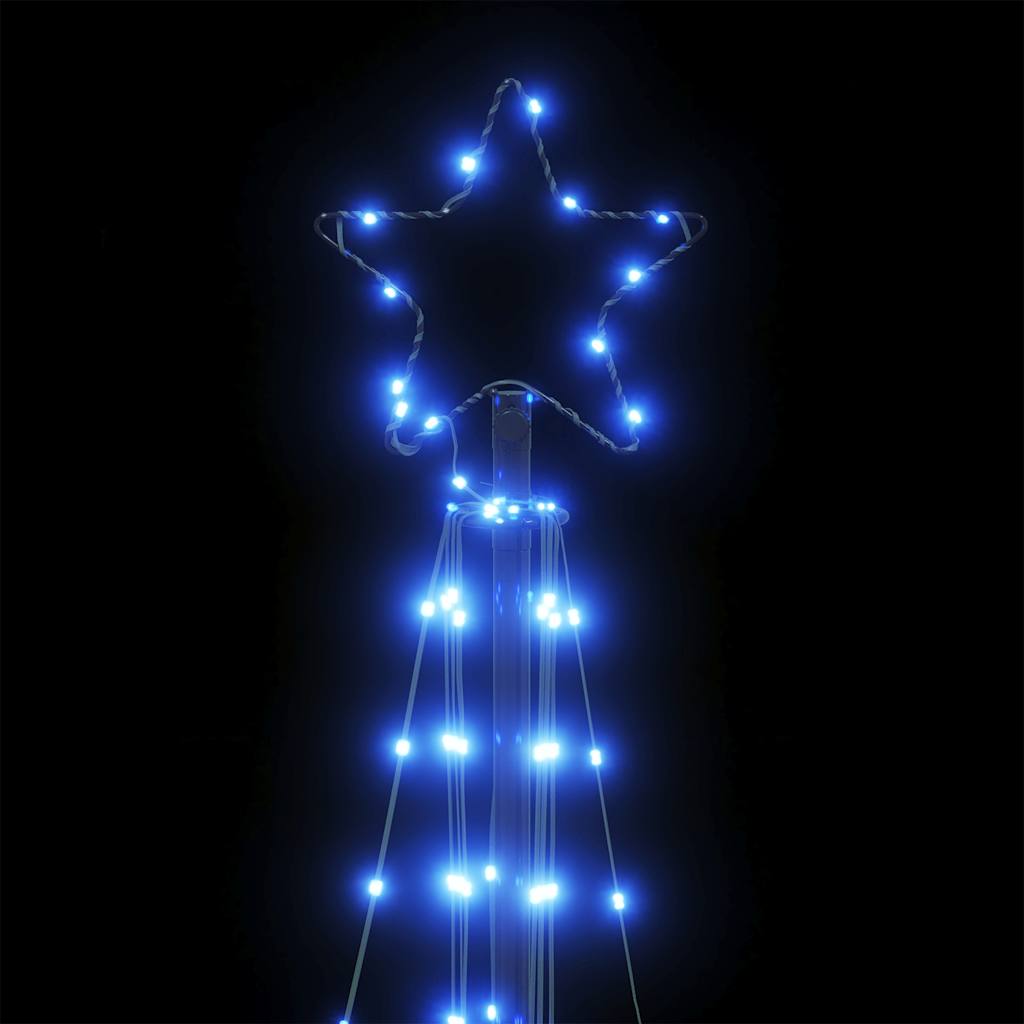 vidaXL Guirlande de sapin de Noël 363 LED bleu 182 cm