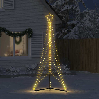 vidaXL Guirlande de sapin de Noël 483 LED blanc chaud 240 cm