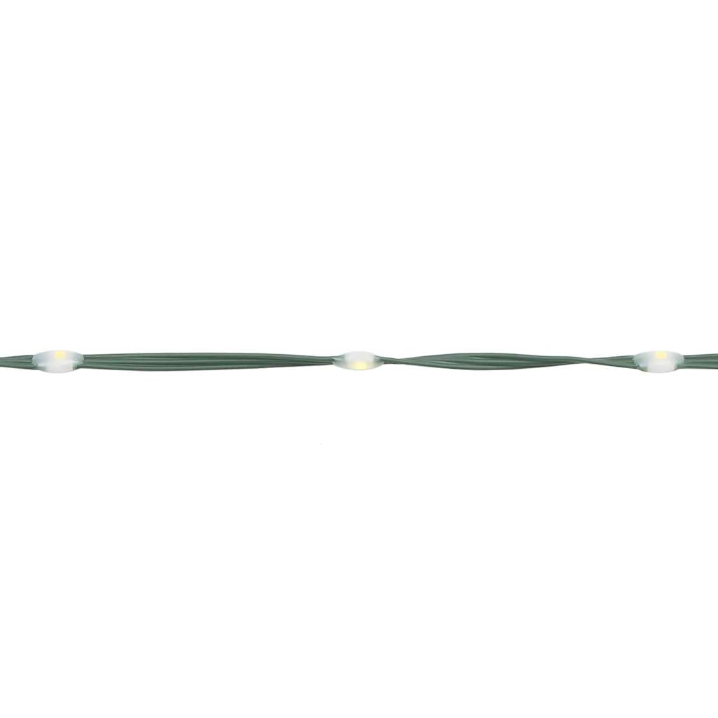 vidaXL Guirlande de sapin de Noël 483 LED blanc chaud 240 cm