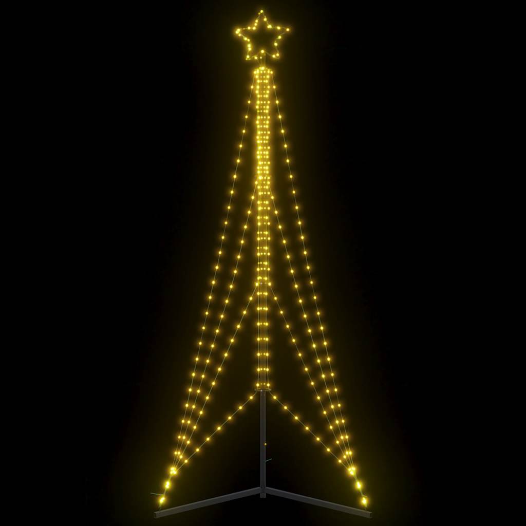 vidaXL Guirlande de sapin de Noël 483 LED blanc chaud 240 cm