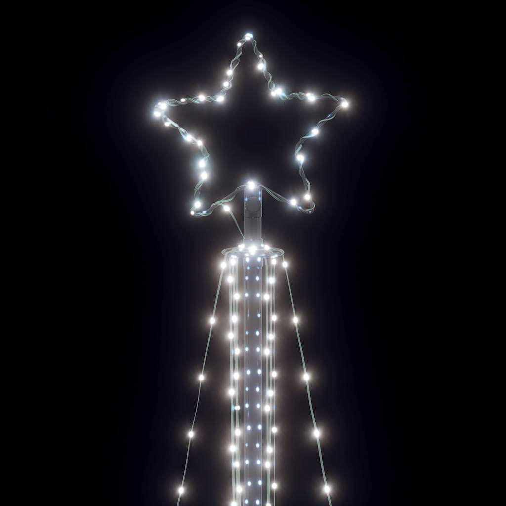 vidaXL Guirlande de sapin de Noël 483 LED blanc froid 240 cm