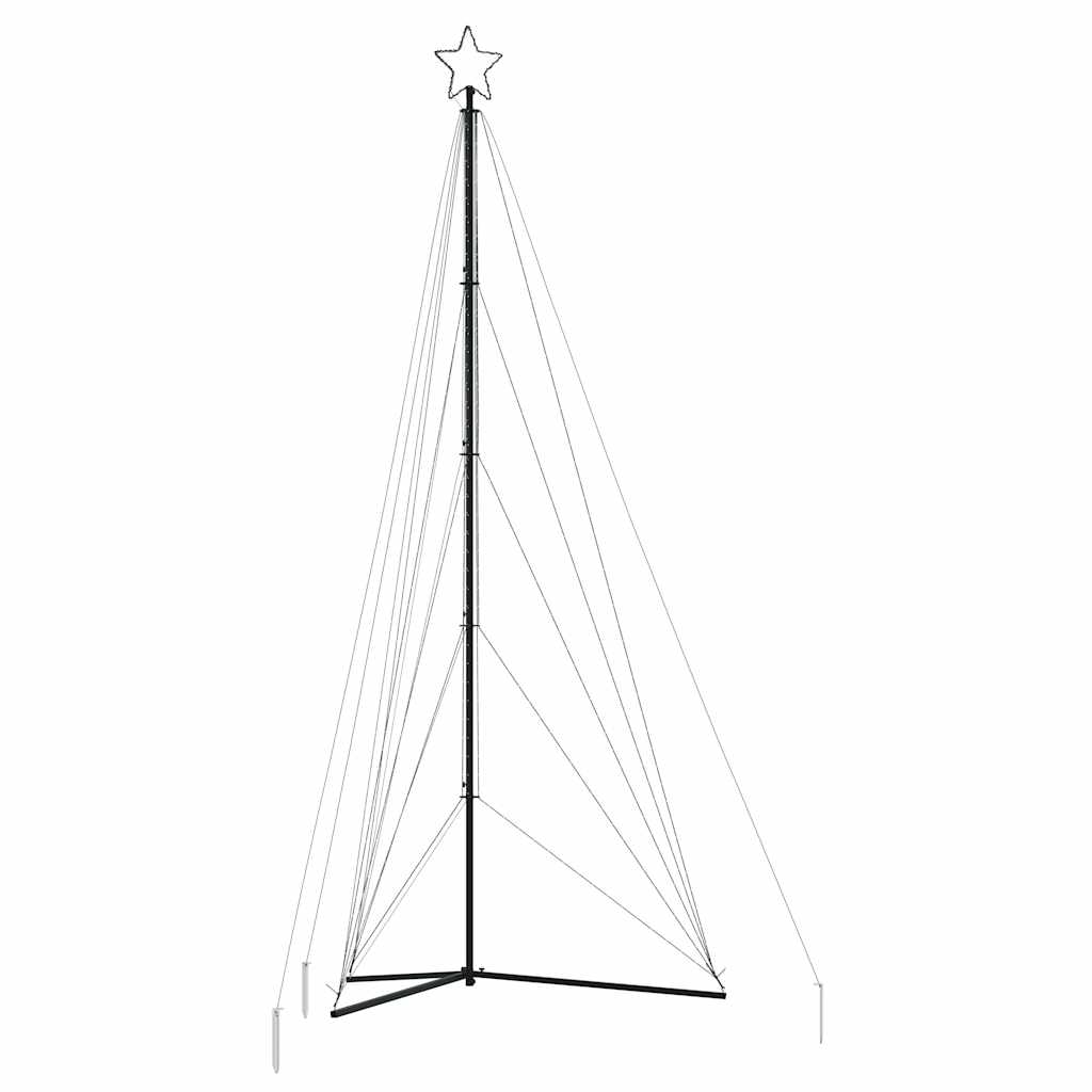 vidaXL Guirlande de sapin de Noël 615 LED blanc froid 404,5 cm