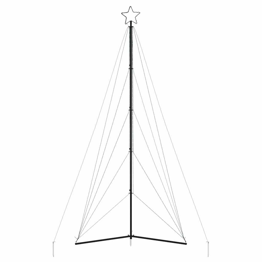 vidaXL Guirlande de sapin de Noël 615 LED blanc froid 404,5 cm