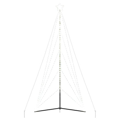 vidaXL Guirlande de sapin de Noël 615 LED blanc froid 404,5 cm