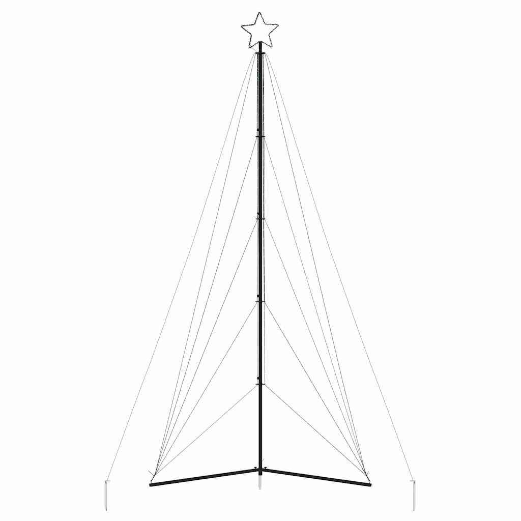 vidaXL Guirlande de sapin de Noël 615 LED colorées 404,5 cm