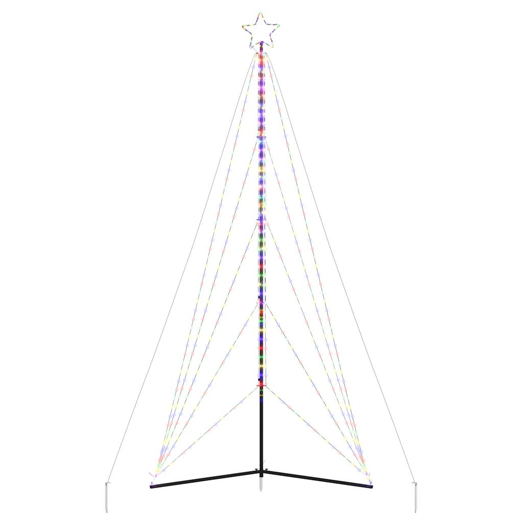 vidaXL Guirlande de sapin de Noël 615 LED colorées 404,5 cm