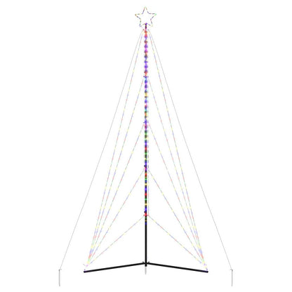 vidaXL Guirlande de sapin de Noël 615 LED colorées 404,5 cm