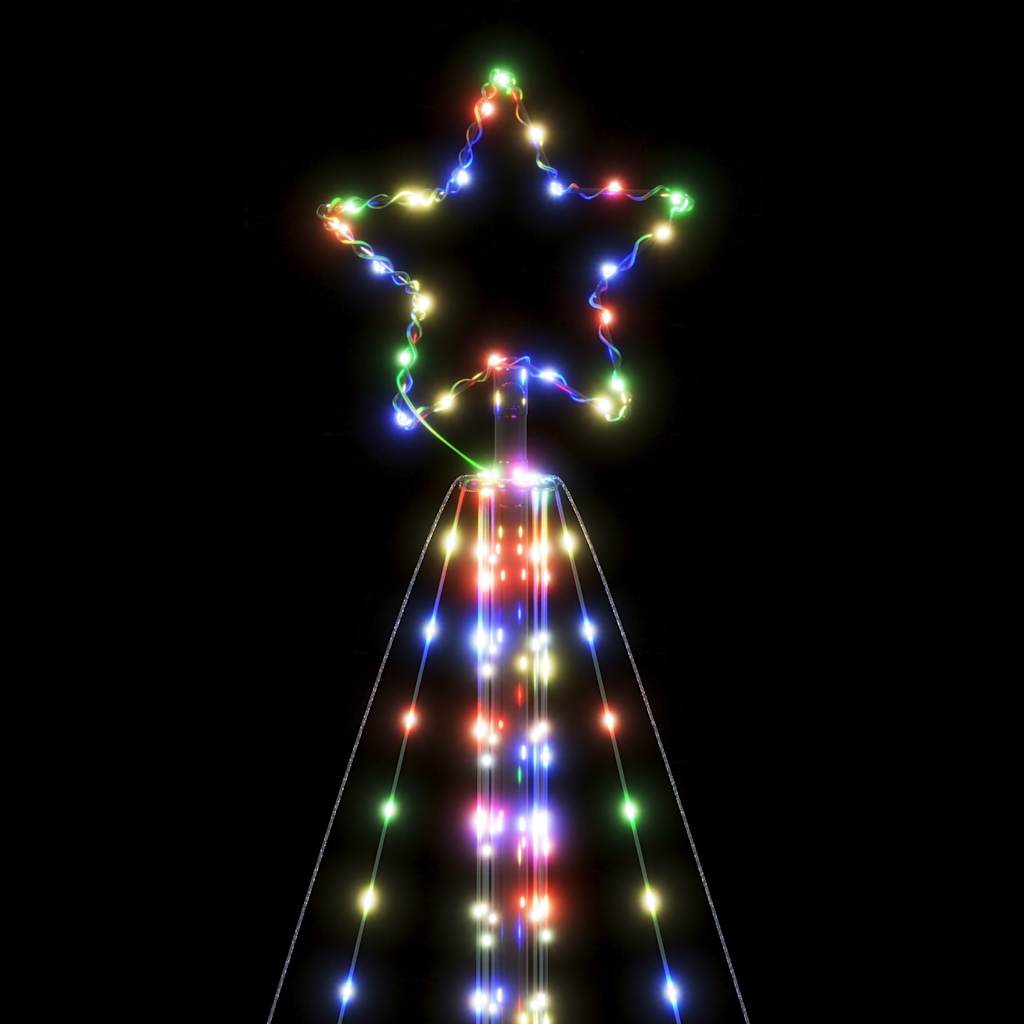 vidaXL Guirlande de sapin de Noël 615 LED colorées 404,5 cm