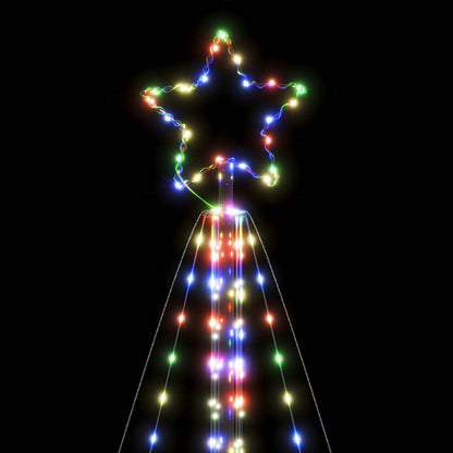 vidaXL Guirlande de sapin de Noël 615 LED colorées 404,5 cm