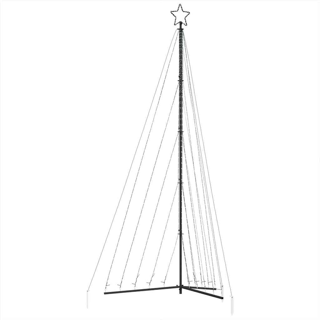 vidaXL Guirlande de sapin de Noël 570 LED blanc froid 399 cm