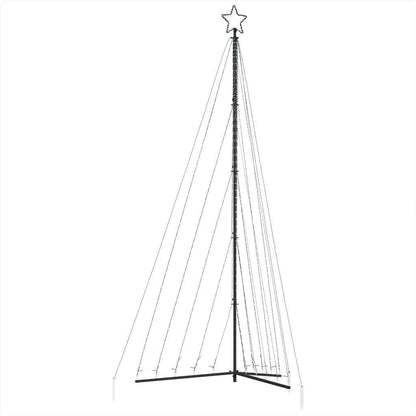 vidaXL Guirlande de sapin de Noël 570 LED blanc froid 399 cm