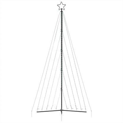 vidaXL Guirlande de sapin de Noël 570 LED blanc froid 399 cm