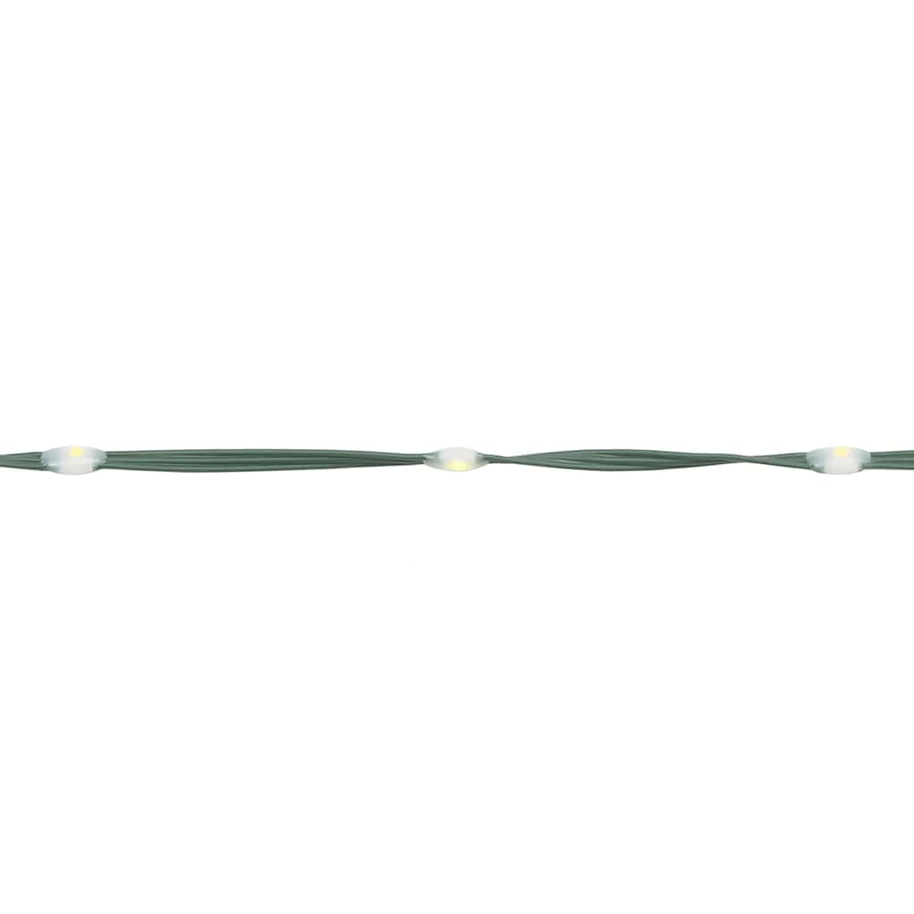 vidaXL Guirlande de sapin de Noël 570 LED blanc froid 399 cm