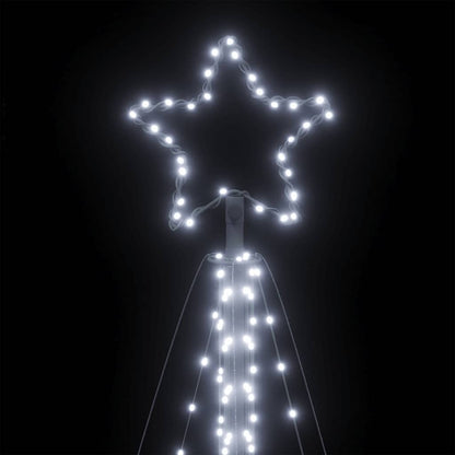 vidaXL Guirlande de sapin de Noël 570 LED blanc froid 399 cm