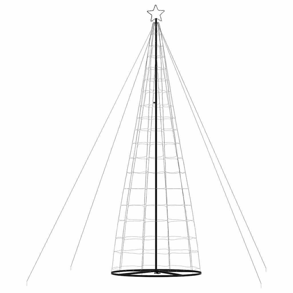 vidaXL Arbre de Noël lumineux conique 1534 LED bleu 503 cm