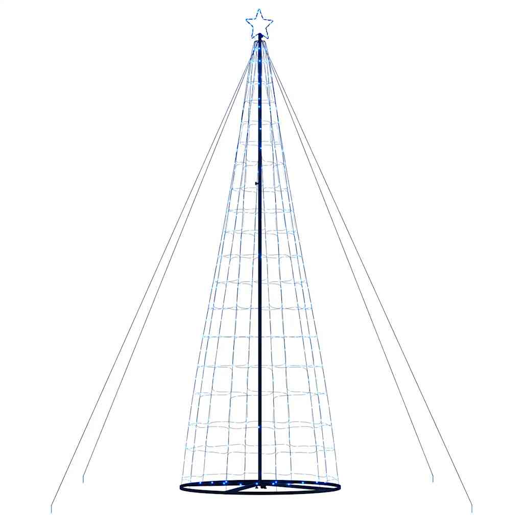 vidaXL Arbre de Noël lumineux conique 1534 LED bleu 503 cm