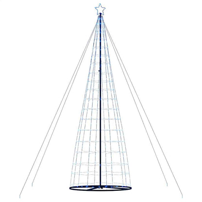 vidaXL Arbre de Noël lumineux conique 1534 LED bleu 503 cm